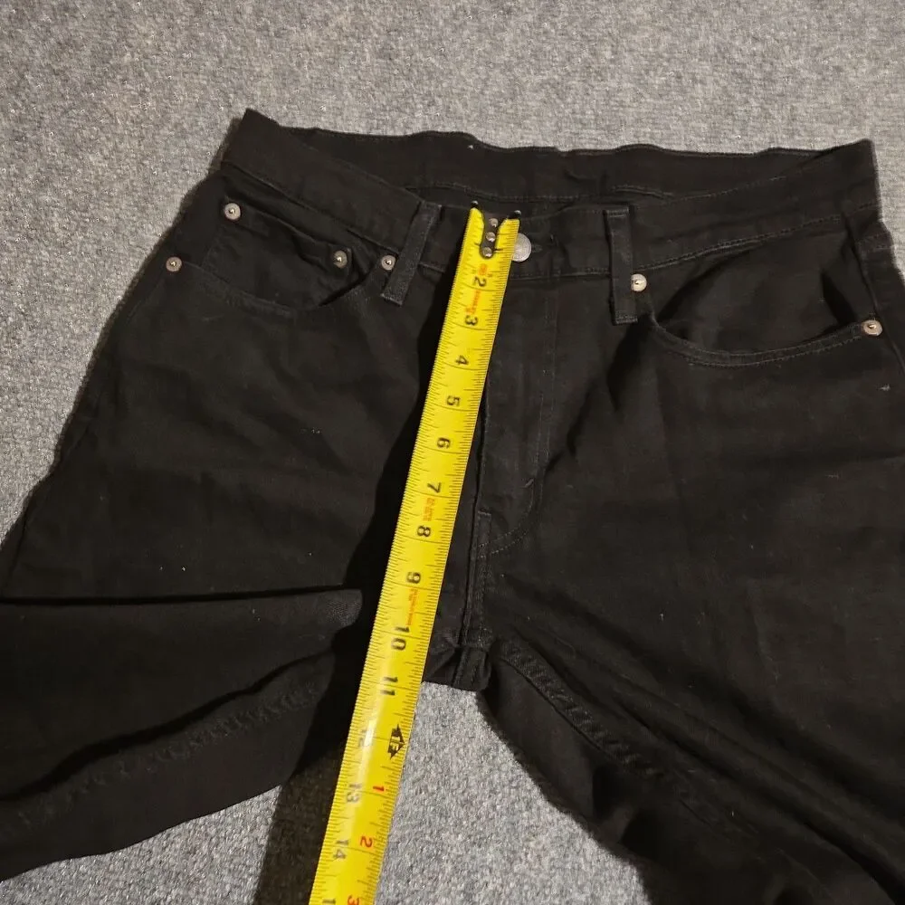 Levi's 559 Denim Jeans Men Size 32x30 Black Pants Relaxed Fit Straight Dark Wash